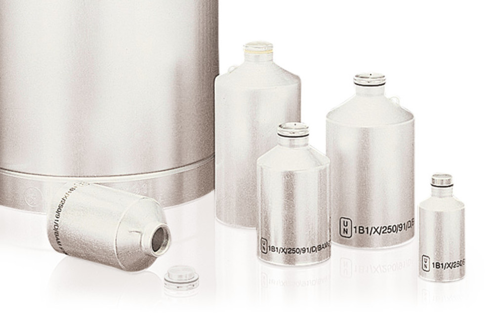 UN aluminium bottle, 125 ml, Ø 50 x H 105 mm, 1 unit(s) — Carl Roth, cod XY66.1