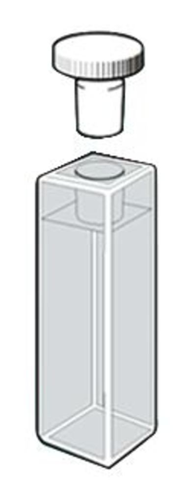 ROTILABO®-precision glass cuvette, macro, opt. spec.-purpose glass, stopper