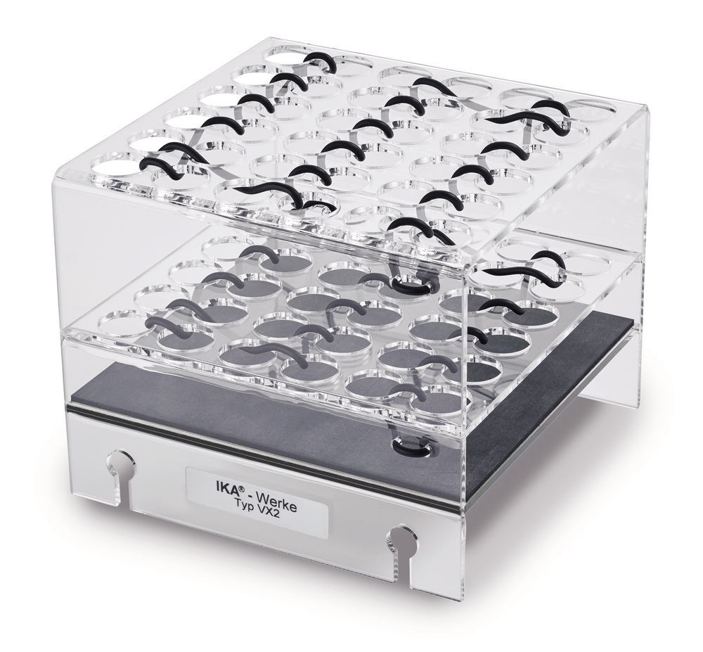 Top system for shaker VXR basic, test tube glass holder VX 2, 1 unit(s)