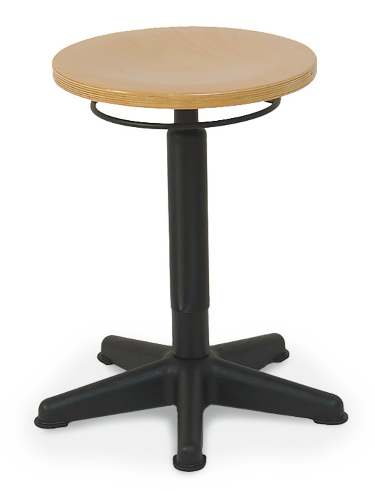 Stool, comfort model, beech, natural, seat height 440 - 630 mm, 1 unit(s)