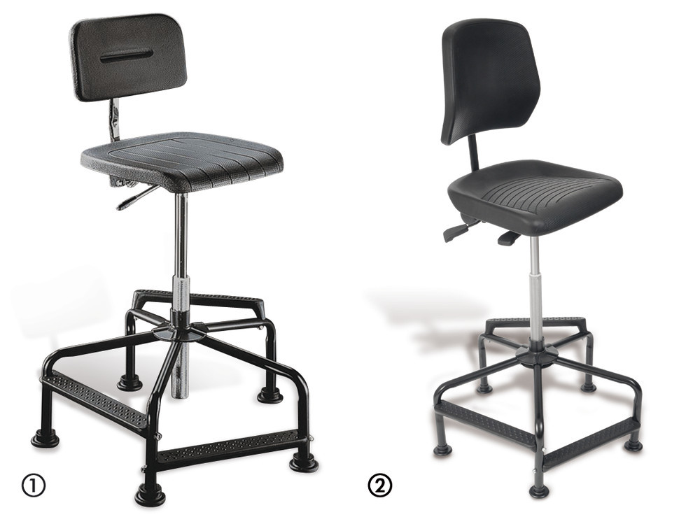 Office chairs, high, beech, natural, seat height 480 - 880 mm, 1 unit(s)