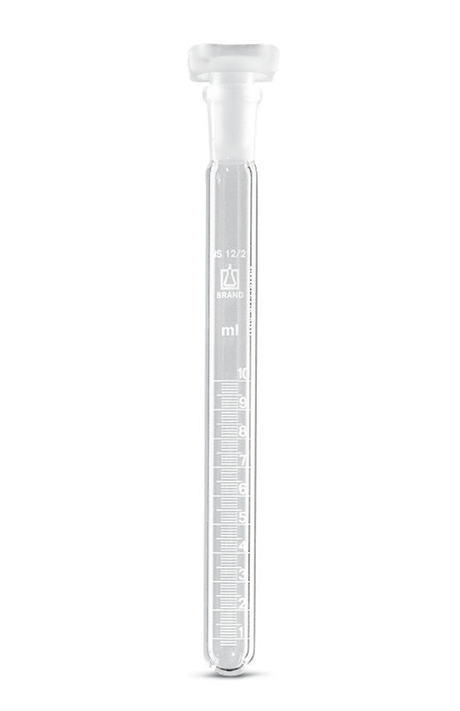 Test tube w. stand. ground joint, DURAN®, with NS socket and PP stopper, 30 ml — Carl Roth, cod Y755.1