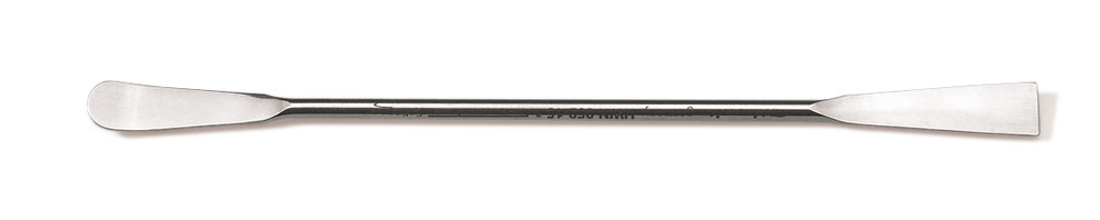 Double spatula type 3, length 180 mm, blade width 10 mm, blade length 38 mm