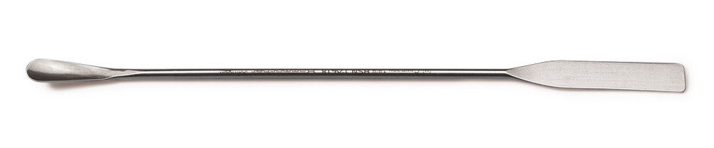 Spoon spatula, one end with spoon,, one end with spatula, L 180 mm, 1 unit(s)