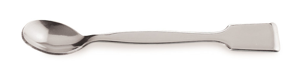 Spoon spatula, st. steel 18/10, Ø 25 mm, flat handle, total length 180 mm — Carl Roth, cod YP89.1