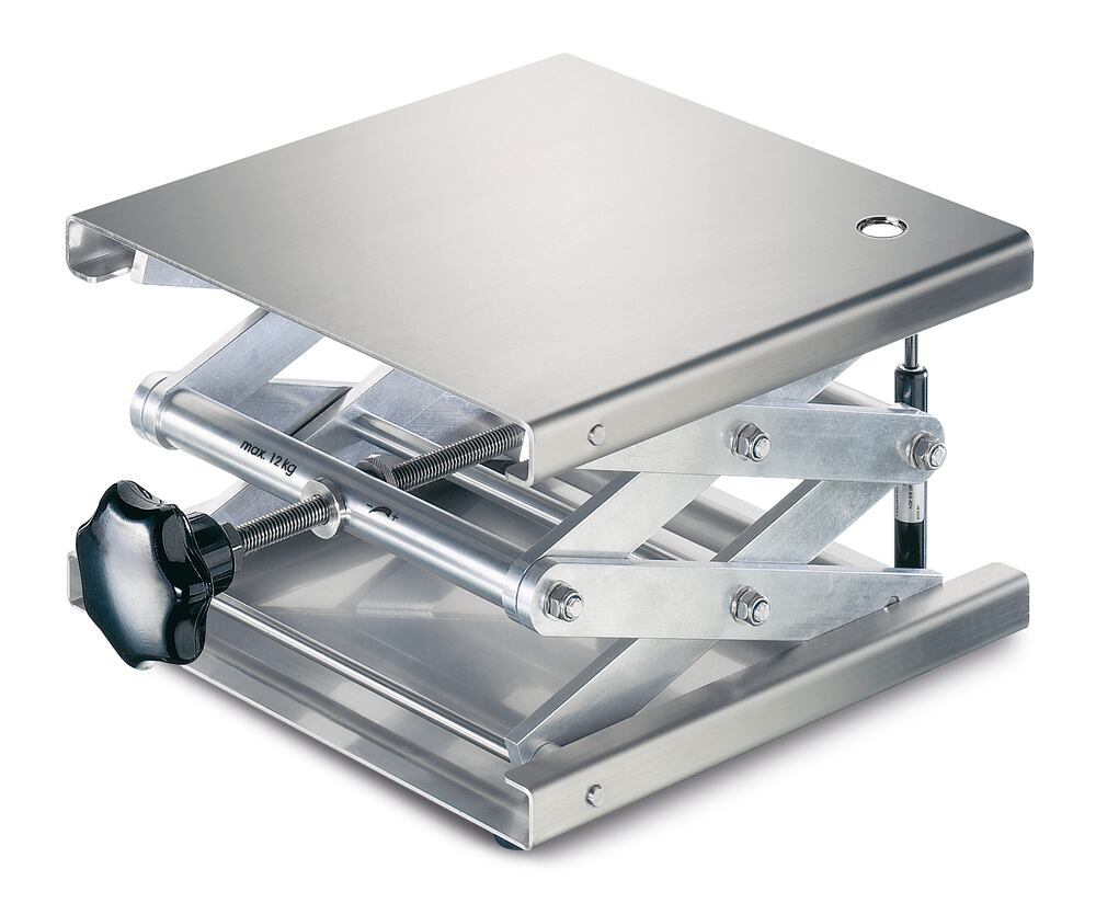 Rotilabo®-jack, 300 x 300 mm, stainless steel, adjustable 130-470 mm, 1 unit(s)