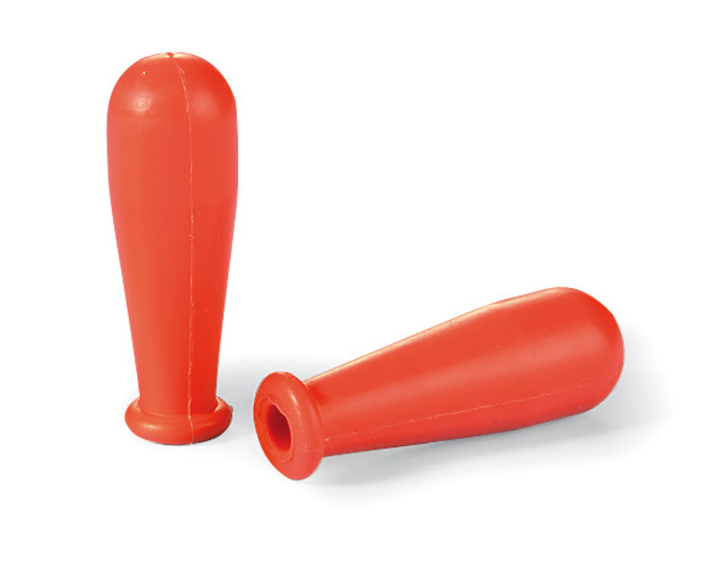 Suction cup f. past./grad./volum. pip., red, rubber, < 2 ml, 100 unit(s)